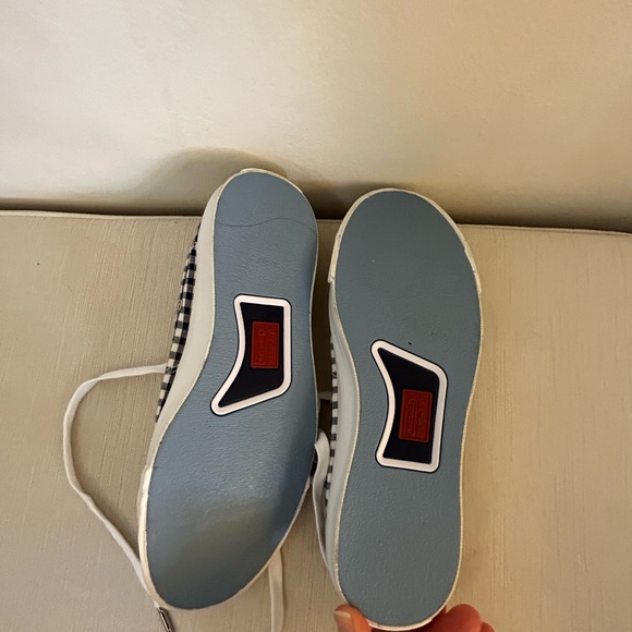 👟 NEW J.CREW x JACK PURCELL CONVERSE Vintage 00’s Metallic Gingham Sneakers - Picture 5 of 6